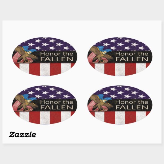 軍隊を守落ちたる 楕円形シール (シート)