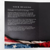 軍隊を愛する思い出モダンに5-Photoメモリアル 三つ折りプログラム (内部最初)