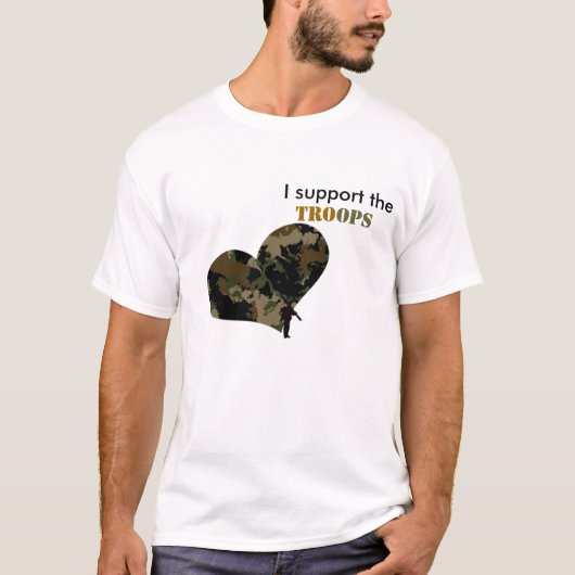 軍隊を支えて下さい Tシャツ (正面)