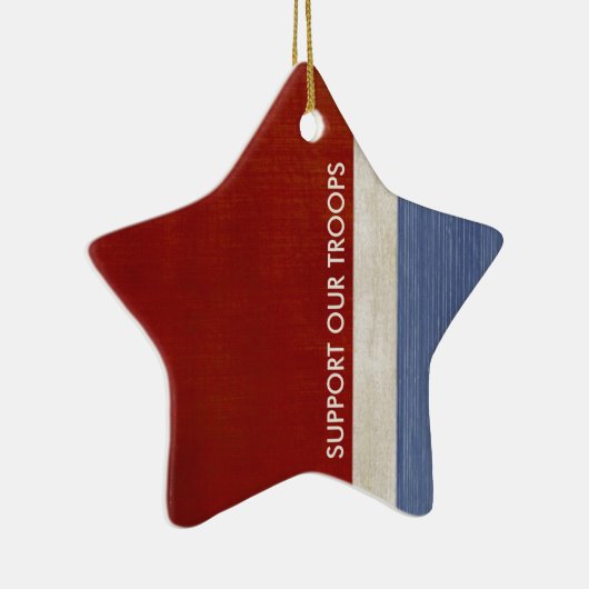 軍隊を支援および愛国心が強い退役軍人の軍隊 セラミックオーナメント (右)