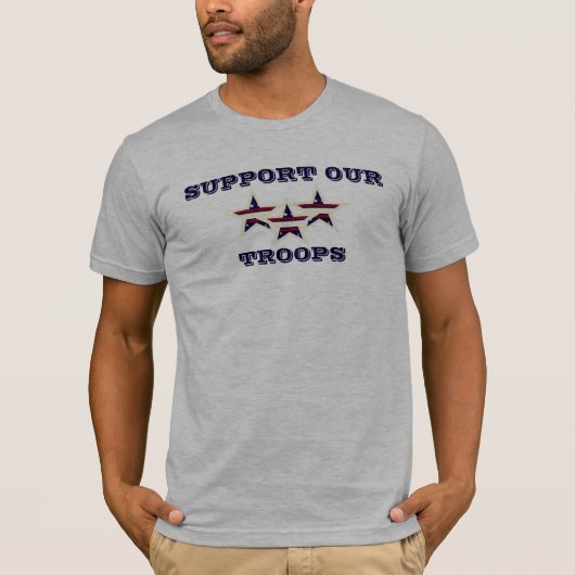 軍隊を支援のワイシャツ Tシャツ (正面)