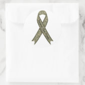 軍隊を支援の迷彩柄 ラウンドシール (バッグ)