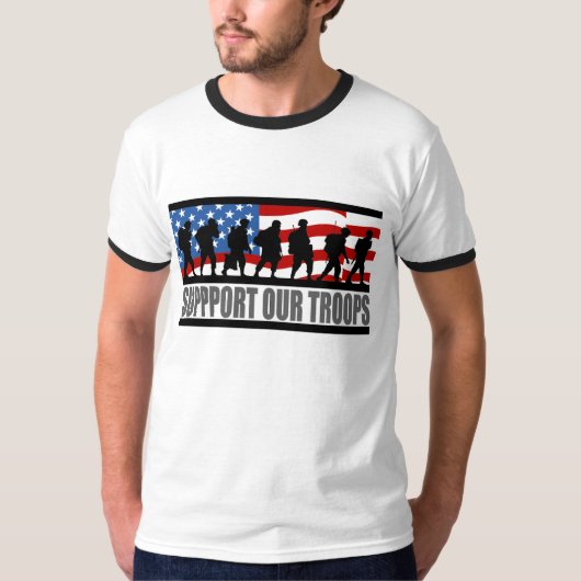 軍隊を支援のTシャツ Tシャツ (正面)