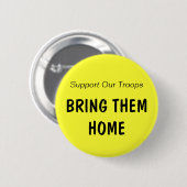 軍隊を支援は、家それらを持って来ます(clr 2) 缶バッジ (正面&裏面)
