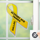 軍隊を支援イエローリボン ウィンドウサイン (ホーム)