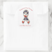 軍隊を支援シール ラウンドシール (バッグ)