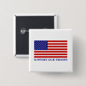 軍隊を支援ボタン 缶バッジ (正面&裏面)