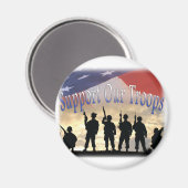 軍隊を支援兵 マグネット (正面/裏面)