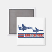 軍隊を支援磁石 マグネット (正面/裏面)