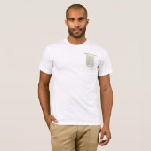 軍隊を支援認識度リボンエンジェルティー Tシャツ (正面フル)