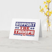 軍隊を支援 カード (黄色い花)