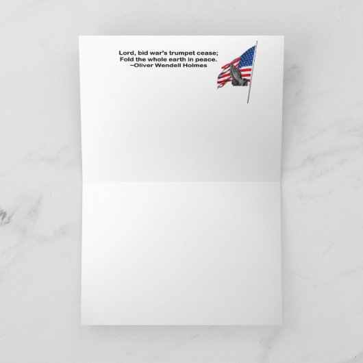 軍隊を支援 カード (内部)