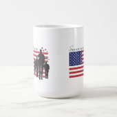 軍隊を支援 コーヒーマグカップ (中央)