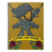 軍隊を支援 ノートブック (正面)