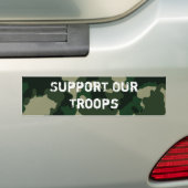 軍隊を支援 バンパーステッカー (車上)