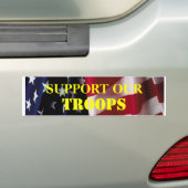 軍隊を支援 バンパーステッカー (車上)