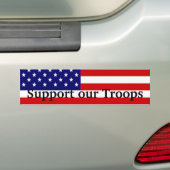 軍隊を支援 バンパーステッカー (車上)