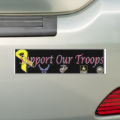 軍隊を支援 バンパーステッカー (車上)