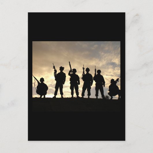 軍隊を支援 ポストカード (正面)