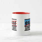 軍隊を支援 マグカップ (中央)