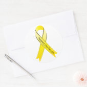 軍隊を支援 ラウンドシール (封筒)