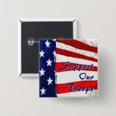 軍隊を支援 缶バッジ (正面&裏面)