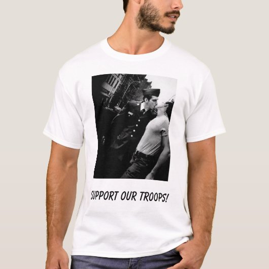 軍隊を支援! 、軍隊を支援! Tシャツ (正面)