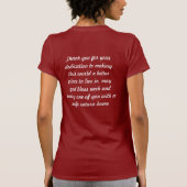 軍隊を支援 Tシャツ (裏面)