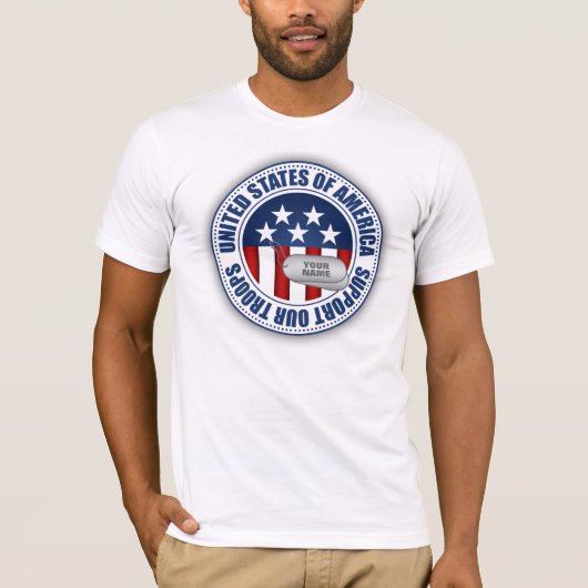 軍隊を支援 Tシャツ (正面)