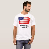 軍隊を支援 Tシャツ (正面フル)