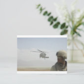軍隊を集結するヘリコプター ポストカード (スタンド正面)