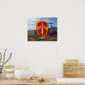 軍隊アドバイザーVietnam War Patch Poster ポスター (キッチン)
