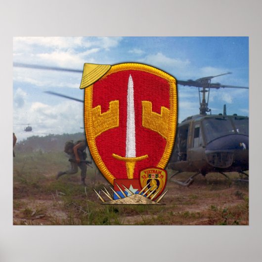 軍隊アドバイザーVietnam War Patch Poster ポスター (正面)