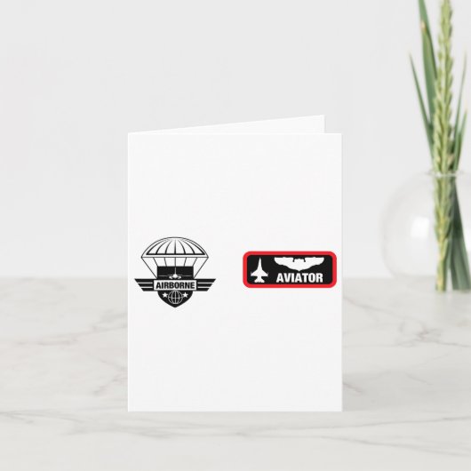 軍隊アビエータージェット戦闘機パイロットハロウィンコスト カード (正面)