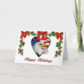 軍隊アメリカハートクリスマスカード シーズンカード (正面)