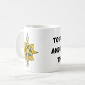 軍隊インテリジェンスコーヒーマグ コーヒーマグカップ (正面左)