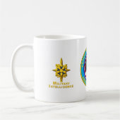 軍隊インテリジェンス退役軍人保存器 コーヒーマグカップ (左)