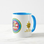 軍隊インテリジェンス退役軍人保存器 マグカップ (正面右)