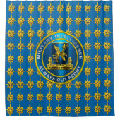 軍隊インテリジェンスMI シャワーカーテン (正面)