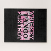 軍隊ウイスキータンゴフォクトロットピンク迷彩柄 ジグソーパズル (横)