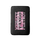 軍隊ウイスキータンゴフォクトロットピンク迷彩柄 バスマット (正面縦)