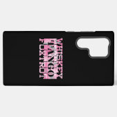 軍隊ウイスキータンゴフォクトロットピンク迷彩柄 SAMSUNG GALAXYケース (裏面横)