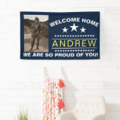 軍隊ウェルカムホームバナー – アーミーナショナルガード 横断幕 (インサイチュ)