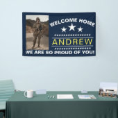 軍隊ウェルカムホームバナー – アーミーナショナルガード 横断幕 (トレードショー)