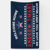 軍隊ウェルカムホームバナー – アーミーナショナルガード 横断幕 (縦)