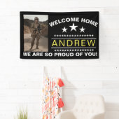 軍隊ウェルカムホームバナー – アーミーナショナルガード 横断幕 (インサイチュ)