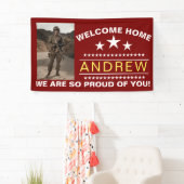軍隊ウェルカムホームバナー – アーミーナショナルガード 横断幕 (インサイチュ)