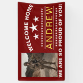 軍隊ウェルカムホームバナー – アーミーナショナルガード 横断幕 (縦)