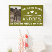 軍隊ウェルカムホームバナー – アーミーナショナルガード 横断幕 (インサイチュ)