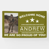 軍隊ウェルカムホームバナー – アーミーナショナルガード 横断幕 (横)